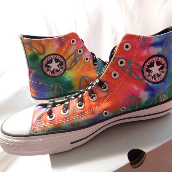 Converse Chuck Taylor All Star Tie Dye High Top Sneakers Unisex - Picture 4 of 9